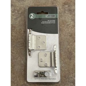 Liberty Hardware H00930L-SN-U 3/8"  Inset Hinge Satin Nickel
